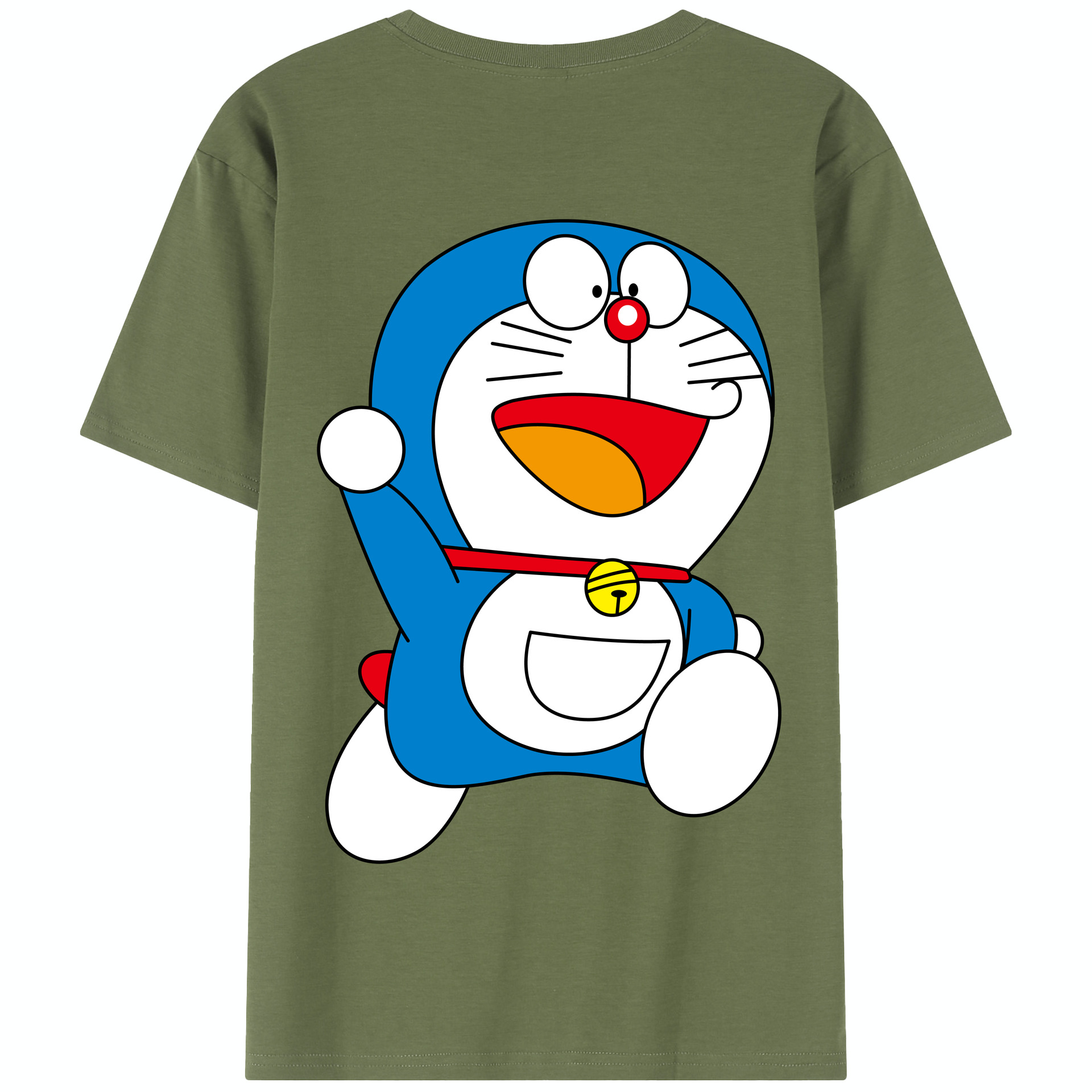 （画像用） ドラえもん Doraemon 綿100％半袖Tシャツ（背面プリント）